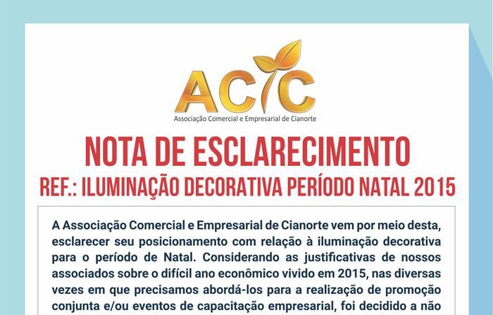 aviso nota de esclarecimento natal20151