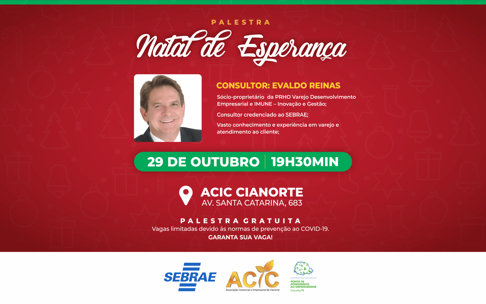 Palestra de lançamento da Promoção de Natal da ACIC acontece nesta quinta-feira 2