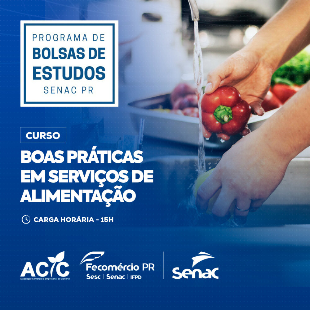 Curso Boas Práticas em Serviços de Alimentação