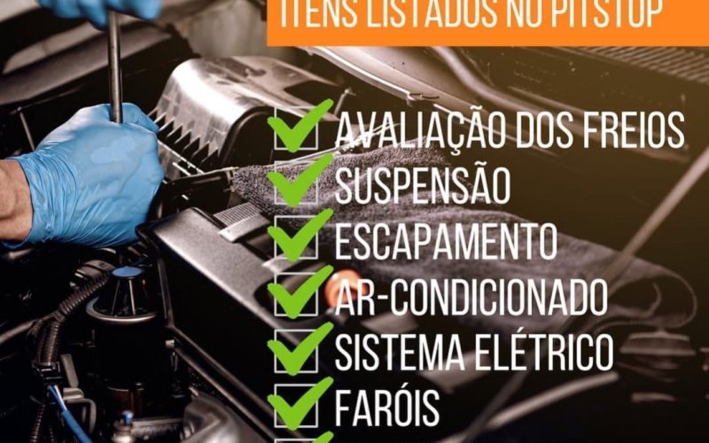 GARANTA A SEGURANÇA DOS EU VEICULO! TRAGA SEU CARRO PARA INSPEÇÃO VEICULAR DO 4º PIT STOP E TENHA TRANQUILIDADE NA ESTRADA! 2