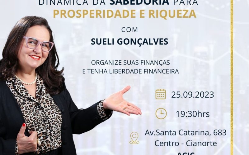 AQUI NA ACIC VOCÊ FICA SABENDO PRIMEIRO! Palestra Dinâmica da Sabedoria para Prosperidade e Riqueza 16