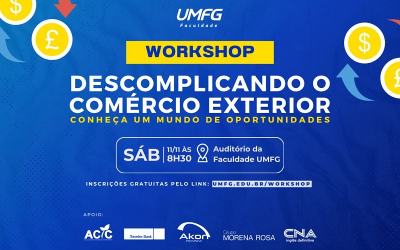 Aqui na ACIC você fica sabendo primeiro! Estão abertas as inscrições para o Workshop “Descomplicando o Comércio Exterior” 16