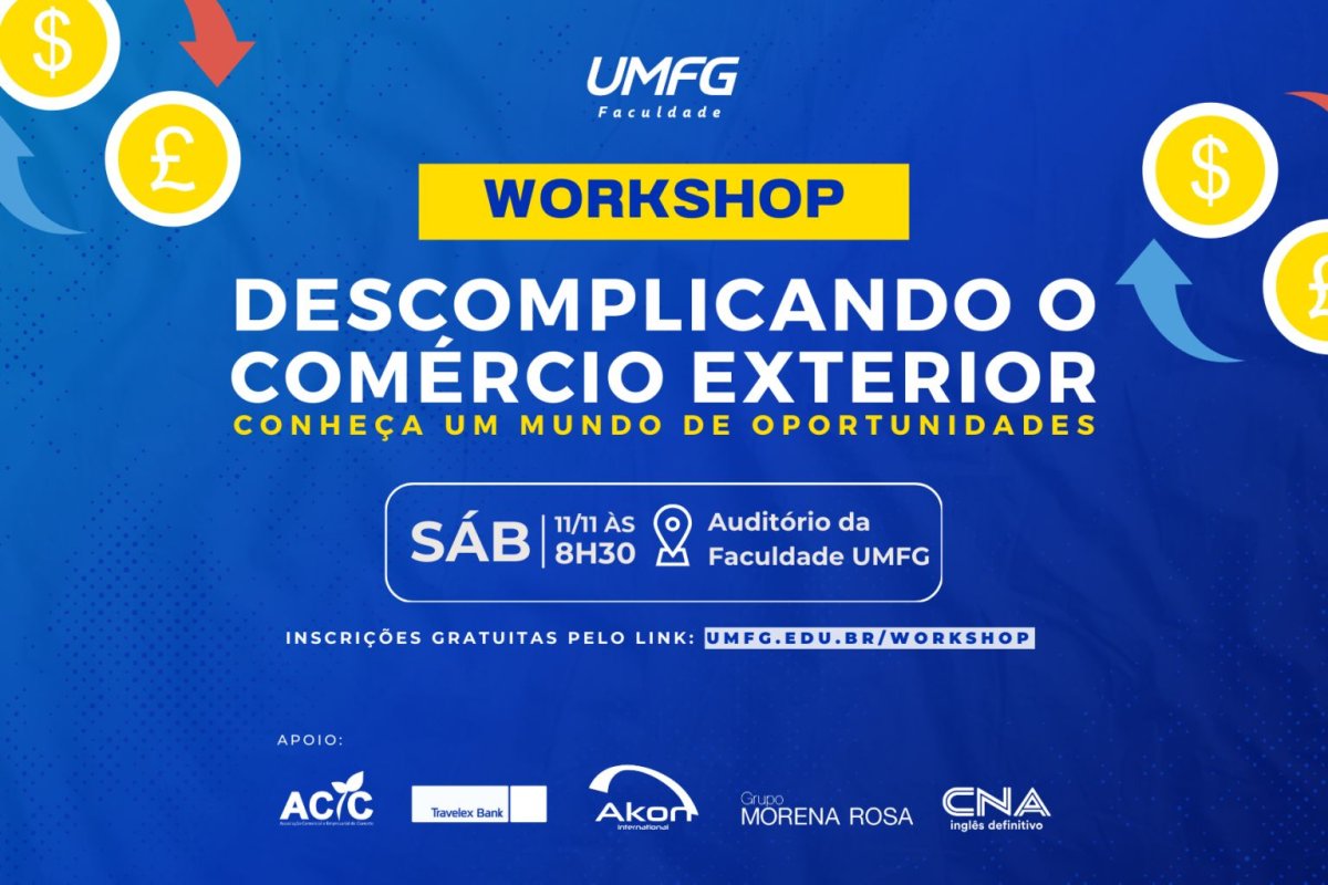 Aqui na ACIC você fica sabendo primeiro! Estão abertas as inscrições para o Workshop “Descomplicando o Comércio Exterior” 2