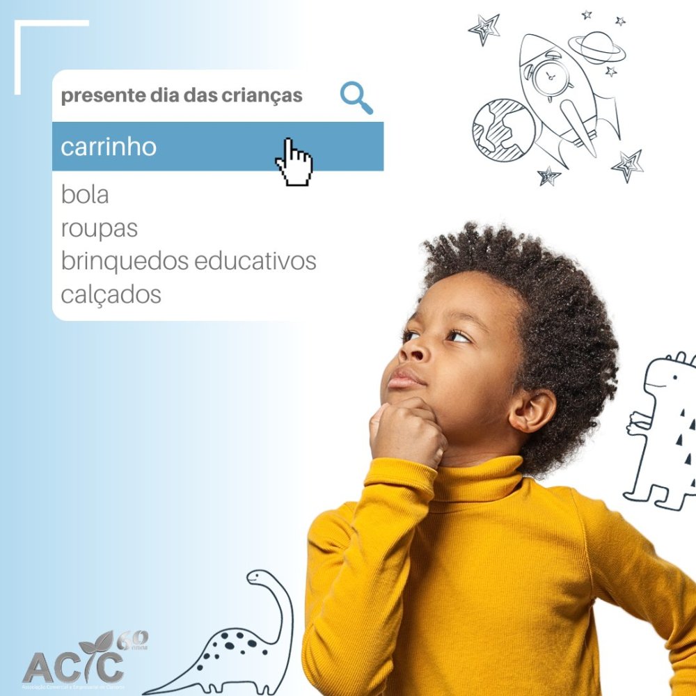 Aqui na ACIC você fica sabendo primeiro! Pesquisas apontam que 66,9% dos Paranaenses pretendem presentear neste Dia das Crianças. 2