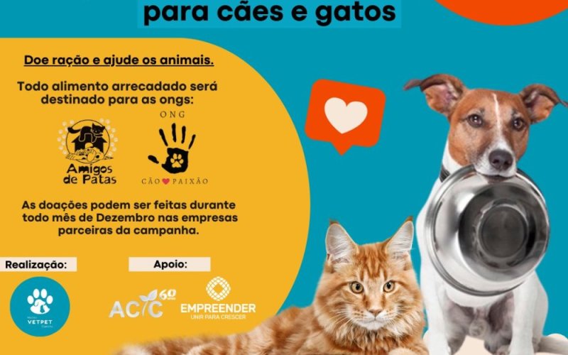 Aqui na ACIC você fica sabendo primeiro! Núcleo VETPET da ACIC realiza Campanha "Ração Solidária". 4