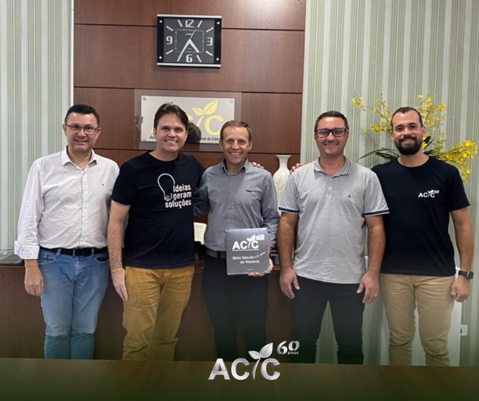 Aqui na ACIC você fica sabendo primeiro! Encontro Empresarial: Gerente da Copagril Visita ACIC, e recebe as boas-vindas dos representantes da Diretoria. 2