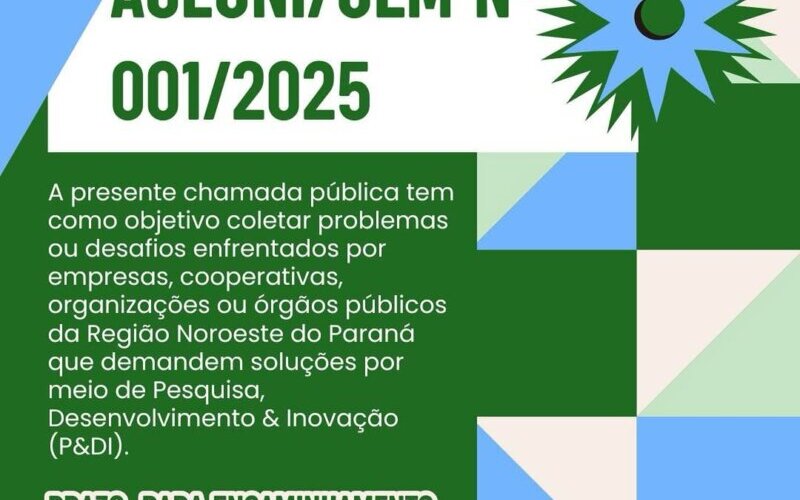Chamada Pública AGEUNI/UEM Nº 001/2025 8
