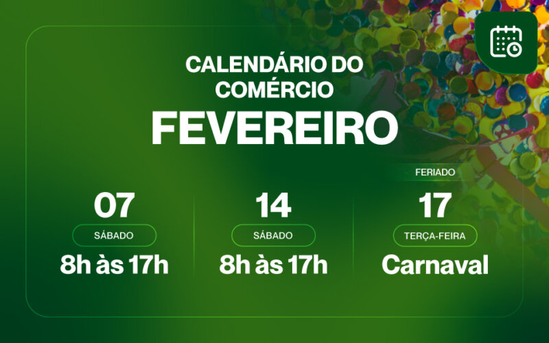 CALENDÁRIO DE FEVEREIRO 2